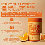 Garbage Disposal Cleaner and Deodorizer Tablets – 24 Pack | Natural Citrus Foaming Action Sink Drain Freshener – Septic Safe & Universal Fit