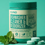 Dishwasher Cleaner and Deodorizer Tablets, 24 Pack Deep Clean Tablets for All Dishwashers, Natural Descaler for Hard Water, Limescale, Grease & Odor, Septic-Safe Mint Scent