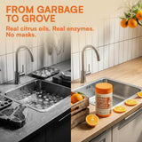 Garbage Disposal Cleaner and Deodorizer Tablets – 24 Pack | Natural Citrus Foaming Action Sink Drain Freshener – Septic Safe & Universal Fit