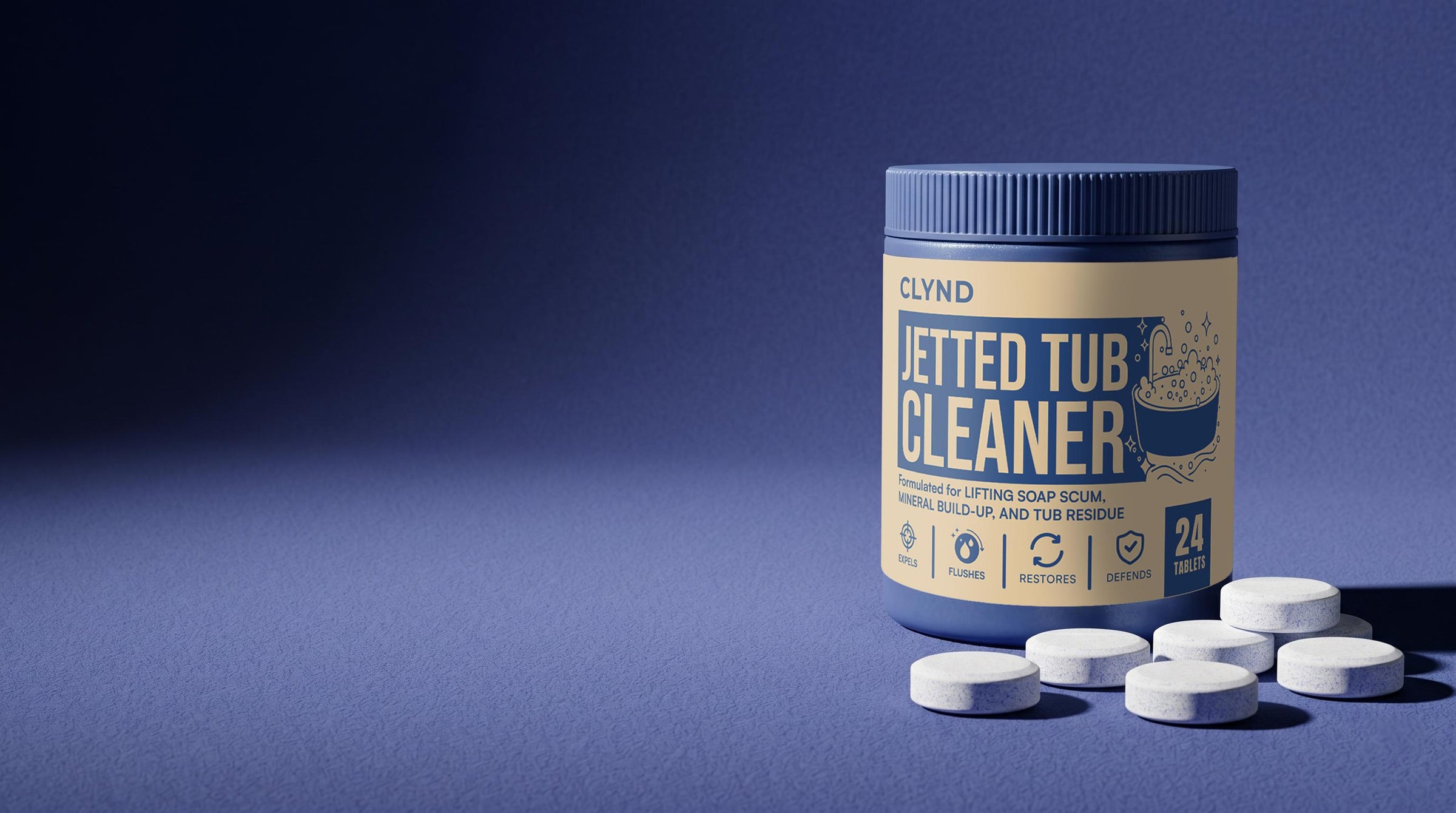 Two tablets. Deep clean.