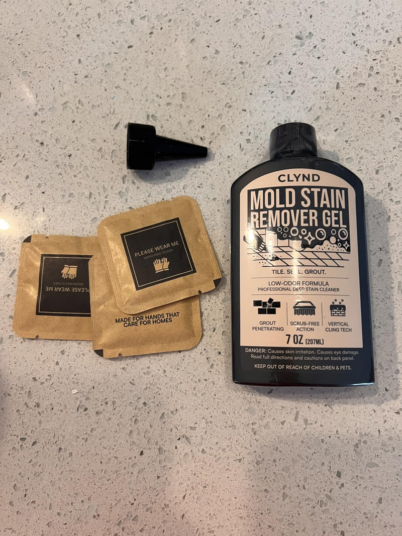 Mold stain remover gel