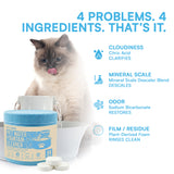 Pet Fountain Cleaning Tablets (24-Pack) – Professional Hard Water & Slime Remover | Pet-Safe, Unscented Maintenance for Plastic & Stainless Steel Cat Fountains