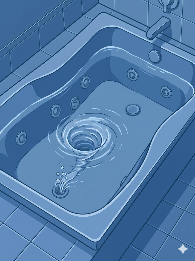 Drain the tub