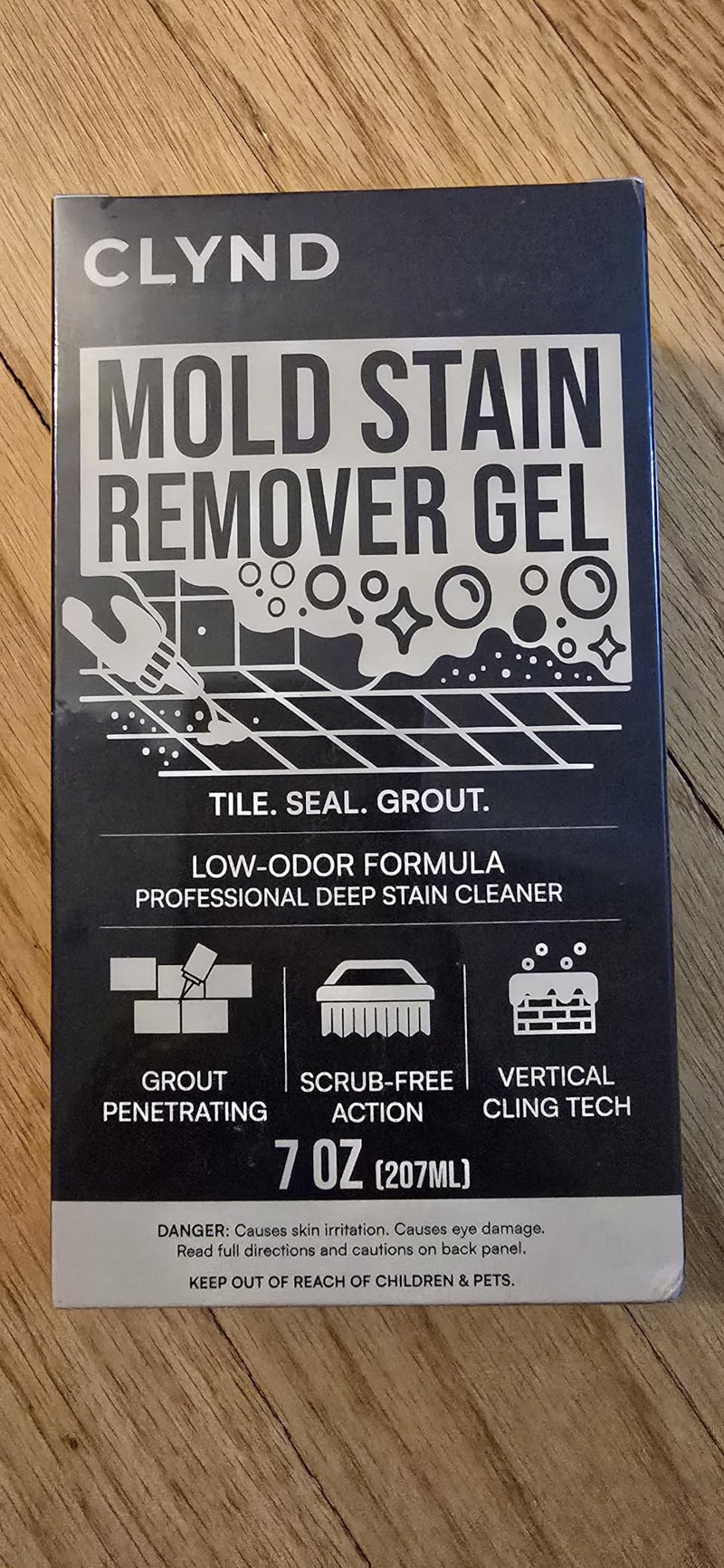 Mold stain remover gel
