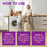 Washing Machine Cleaner Descaler Tablets for PET Owners – 24 Pack | Deep Cleaning HE Washer Deodorizer & Eco-Friendly Descaler for Front & Top Load Machines