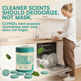 Dishwasher Cleaner and Deodorizer Tablets, 24 Pack Deep Clean Tablets for All Dishwashers, Natural Descaler for Hard Water, Limescale, Grease & Odor, Septic-Safe Mint Scent