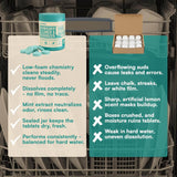 Dishwasher Cleaner and Deodorizer Tablets, 24 Pack Deep Clean Tablets for All Dishwashers, Natural Descaler for Hard Water, Limescale, Grease & Odor, Septic-Safe Mint Scent